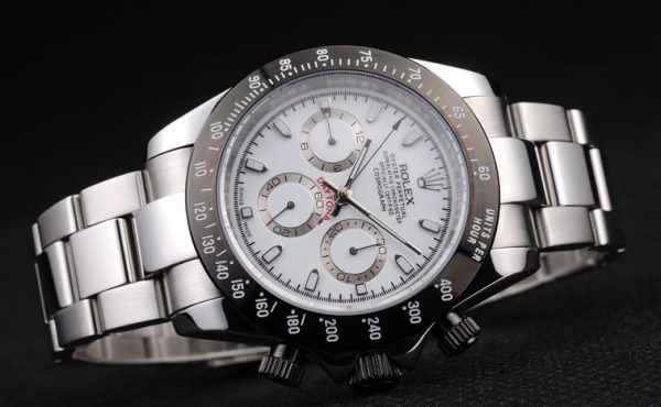 Rolex Daytona Stainless Steel Black Enameled White Dial - Image 2