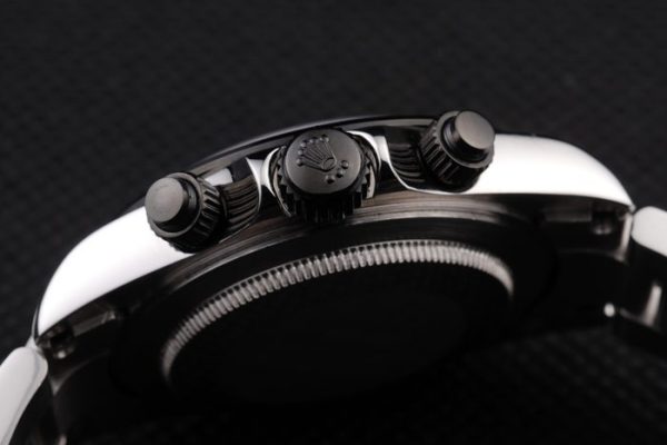 Rolex Daytona Stainless Steel Black Enameled White Dial - Image 8