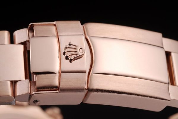 Rolex Daytona Rose Gold Plated Stainless Steel Black Dial - Image 7