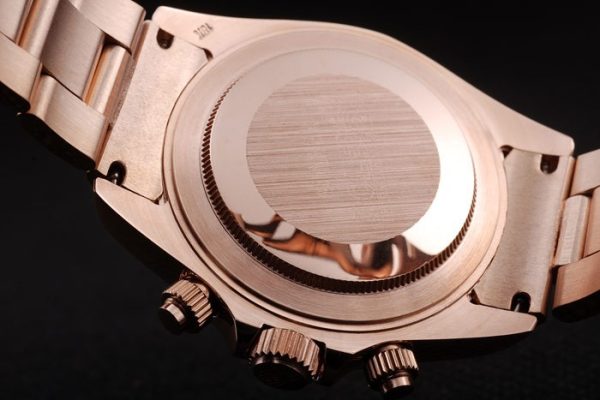 Rolex Daytona Rose Gold Plated Stainless Steel Black Dial - Image 9
