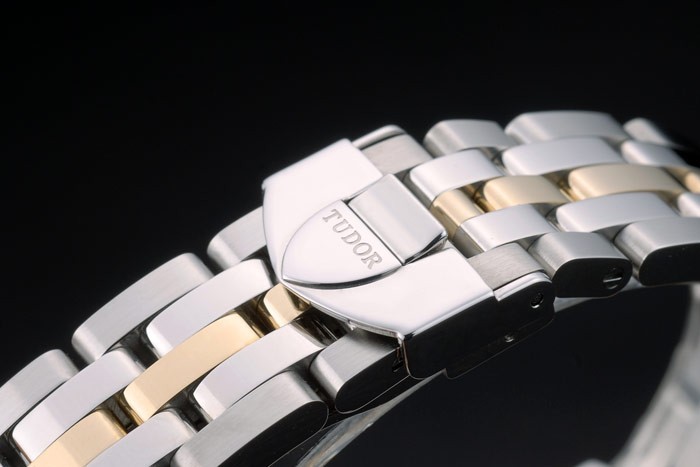 Swiss Tudor Classic Rose Gold Ribber Crystal Encrusted Bezel Silver Dial 80303 - Image 5