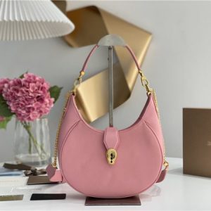 Bvlgari Serpenti Ellipse Pink Leather