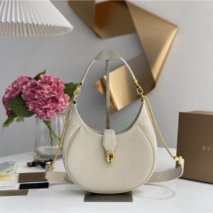Bvlgari Serpenti Ellipse White Leather