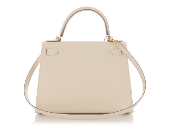 Hermès Craie Epsom Sellier Kelly 28 Gold Hardware - Image 2