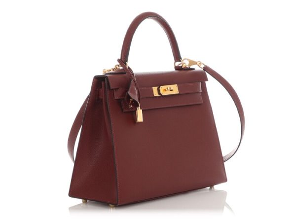 Hermès Rouge H Epsom Kelly 28 Gold Hardware - Image 3