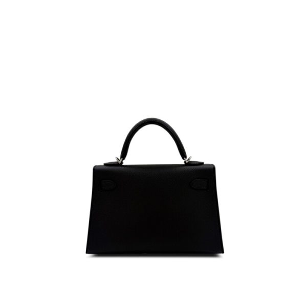 Hermès Black Mini Kelly II 20 Palladium Hardware - Image 2