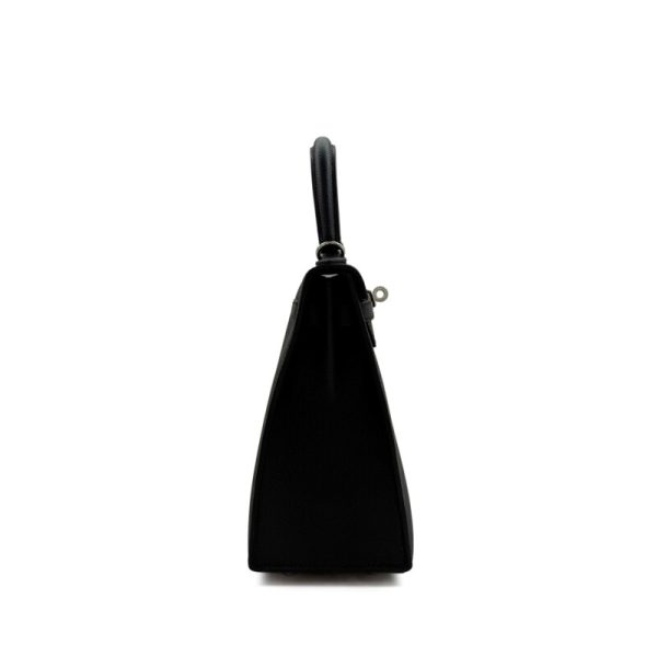 Hermès Black Epsom Kelly 25 Sellier Palladium Hardware - Image 3