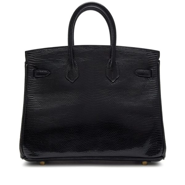 Hermès Black Niloticus Lizard Birkin 25 Gold Hardware - Image 2