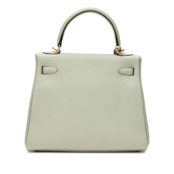 Hermès Gris Neve Togo Retourne Kelly 25 Gold Hardware - Image 2