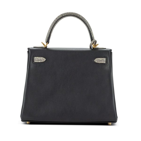 Hermès Edition Black  Kelly 25 Gold Hardware - Image 2