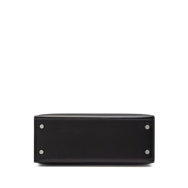 Hermès Black Box Calf Sellier Kelly 25 Palladium Hardware - Image 5