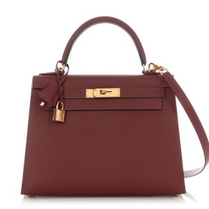 Hermès Rouge H Epsom Kelly 28 Gold Hardware