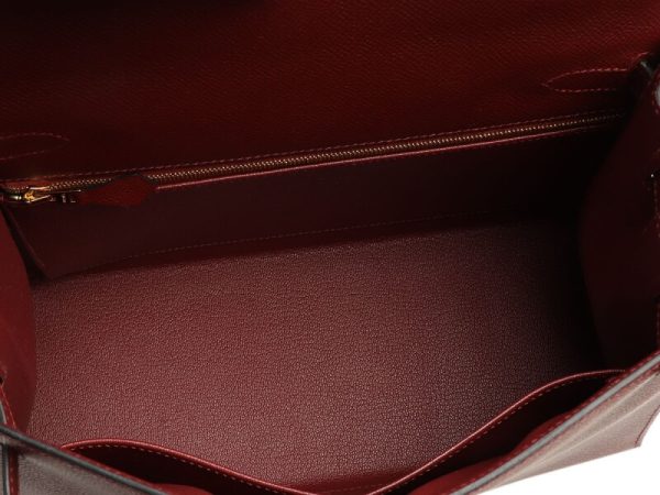 Hermès Rouge H Epsom Kelly 28 Gold Hardware - Image 6