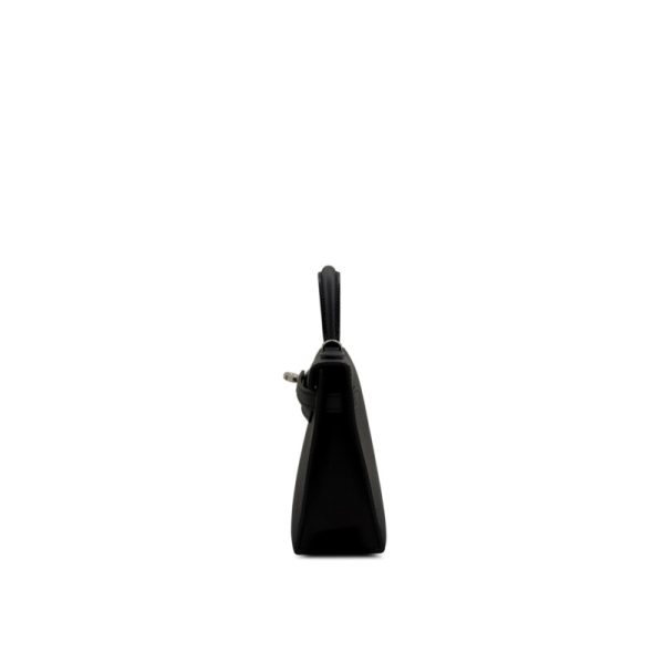 Hermès Black Mini Kelly II 20 Palladium Hardware - Image 4
