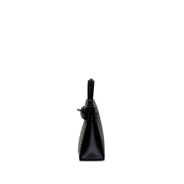 Hermès Black Box Cloute Studded Mini Kelly II 20 Palladium Hardware - Image 5