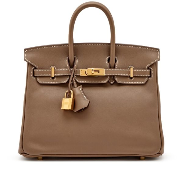 Hermès Etoupe Swift Birkin 25 Gold Hardware