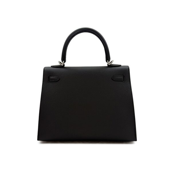 Hermès Black Epsom Kelly 25 Sellier Palladium Hardware - Image 2
