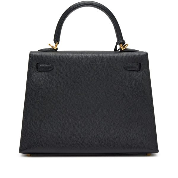Hermès Black Epsom Kelly 25 Gold Hardware - Image 2