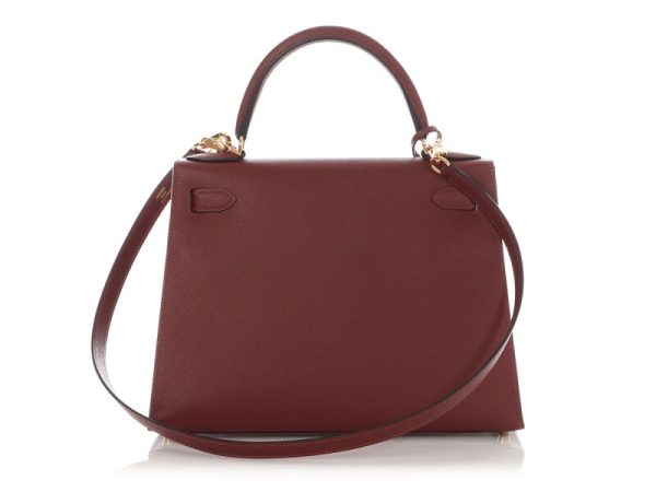 Hermès Rouge H Epsom Kelly 28 Gold Hardware - Image 2