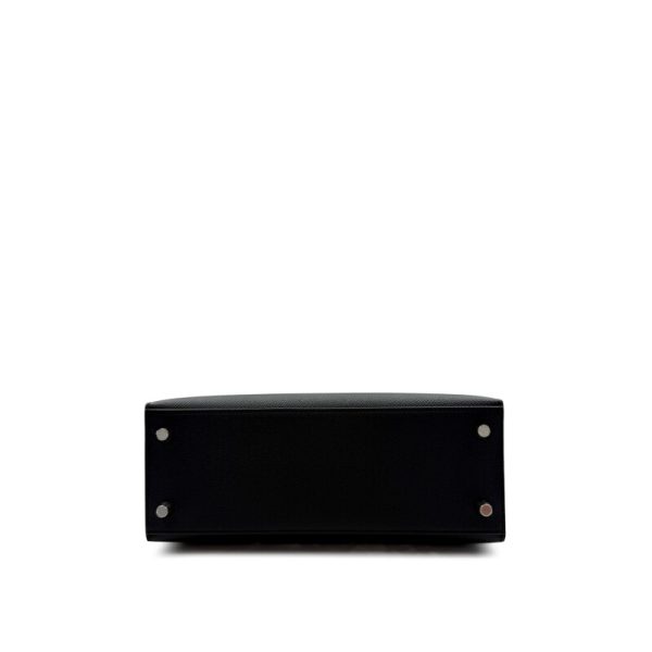 Hermès Black Epsom Kelly 25 Sellier Palladium Hardware - Image 5