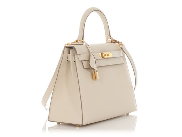 Hermès Craie Epsom Sellier Kelly 28 Gold Hardware - Image 3
