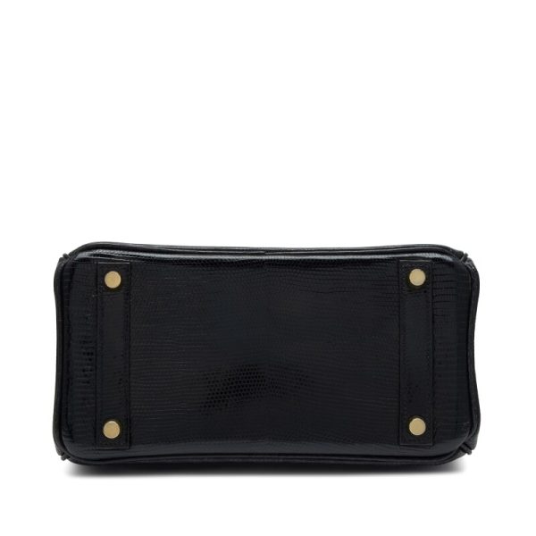 Hermès Black Niloticus Lizard Birkin 25 Gold Hardware - Image 5
