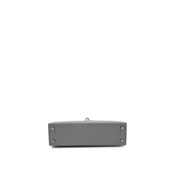Hermès Bleu Glacier Mini Kelly II 20 Palladium Hardware - Image 5