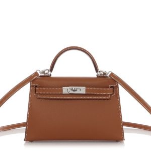 Hermès Gold Mini Kelly 20 II Palladium Hardware