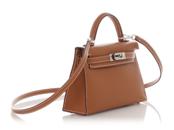 Hermès Gold Mini Kelly 20 II Palladium Hardware - Image 3