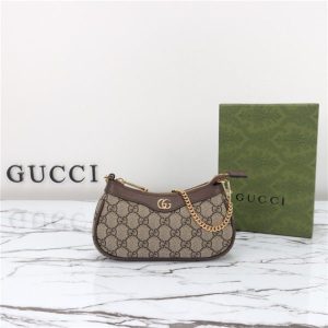Gucci Ophidia Mini Bag Ebony GG Canvas