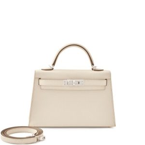 Hermès Mini Kelly II 20 with Platinum Hardware