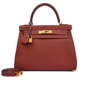 Hermès Sienne Togo Kelly 28 Retourné Gold Hardware