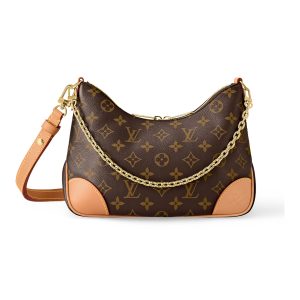 LOUIS VUITTON BOULOGNE Classic Monogram Brown Crossbody Bag