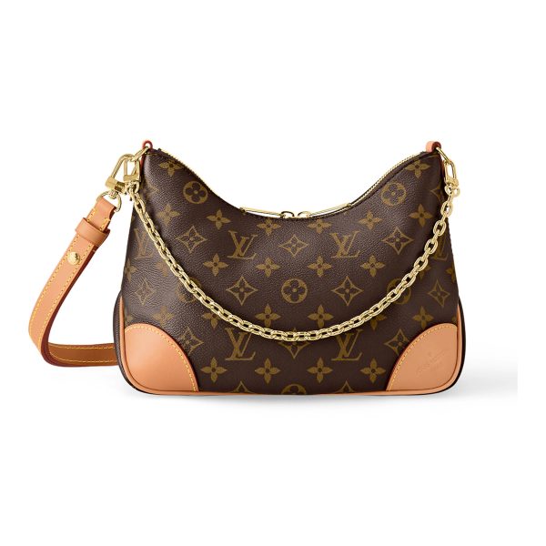 LOUIS VUITTON BOULOGNE Classic Monogram Brown Crossbody Bag