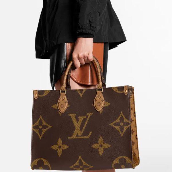 LOUIS VUITTON ONTHEGO MM Classic Monogram Brown Medium Tote Bag - Image 6