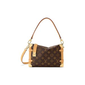 LOUIS VUITTON SIDE TRUNK classic monogram brown medium handbag