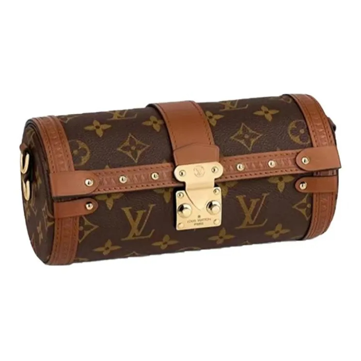 LOUIS VUITTON Papillon Trunk Monogram Chain Brown Handbag