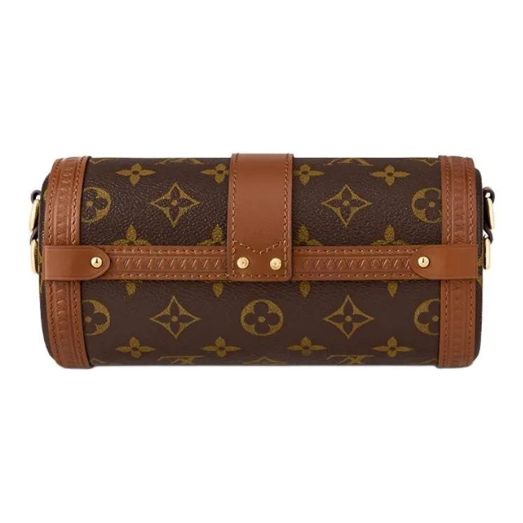 LOUIS VUITTON Papillon Trunk Monogram Chain Brown Handbag - Image 4