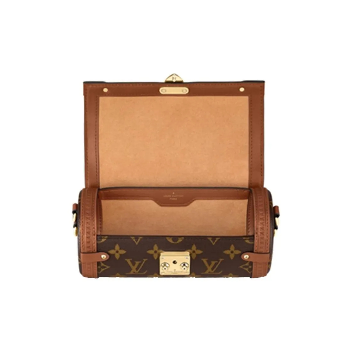 LOUIS VUITTON Papillon Trunk Monogram Chain Brown Handbag - Image 5